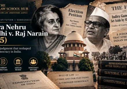 Indira Nehru Gandhi v Raj Narain 1975 landmark constitutional law case