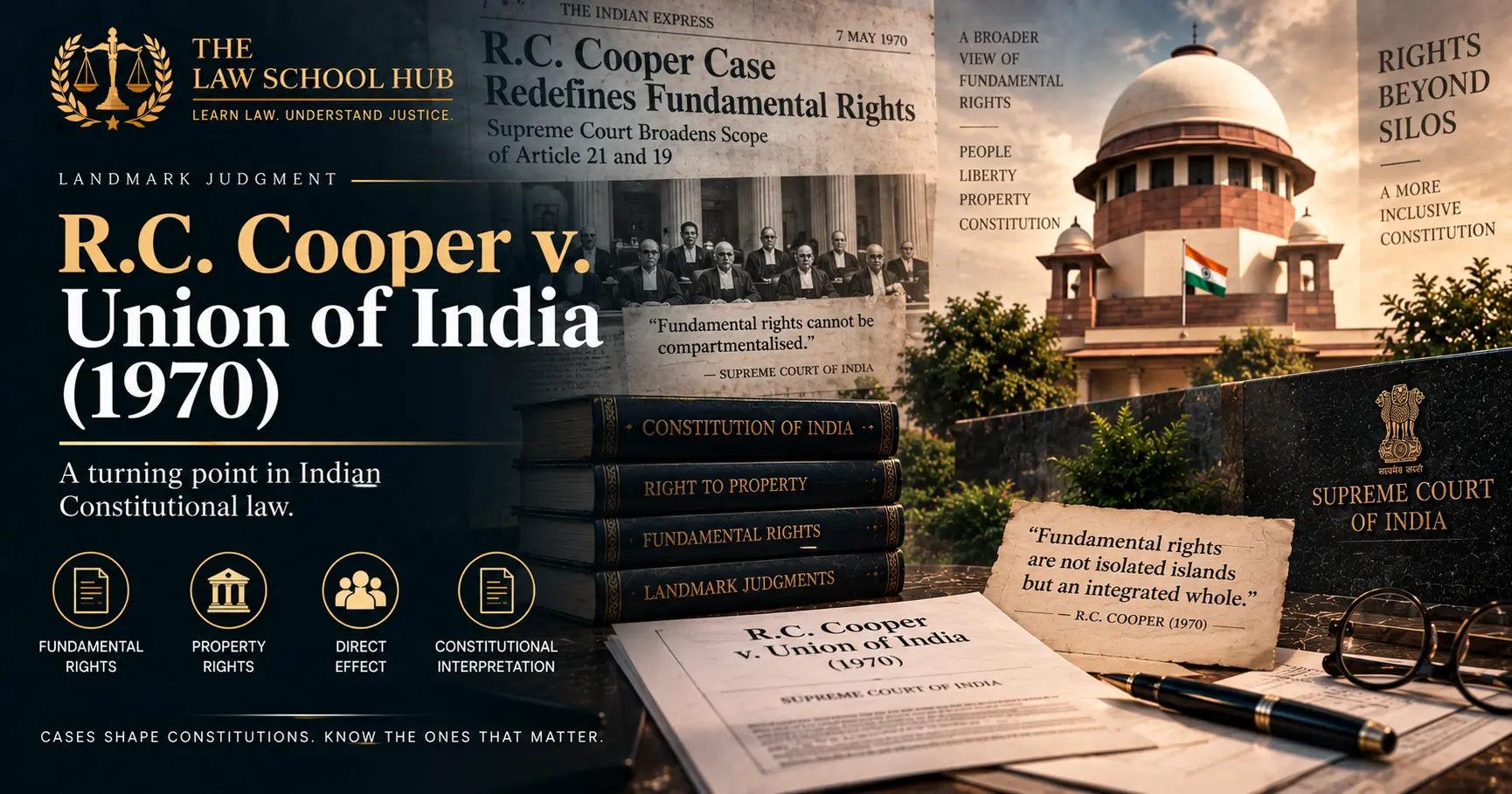 R.C. Cooper v. Union of India (1970): The Bank Nationalisation Case That Shook India's Economic Constitution 1 R.C. Cooper v. Union of India (1970): The Bank Nationalisation Case That Shook India’s Economic Constitution