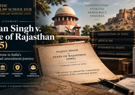 Sajjan Singh v. State of Rajasthan 1965 and Parliament’s power to amend the Constitution