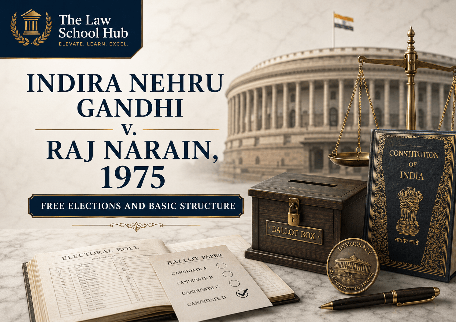 Indira Nehru Gandhi v. Raj Narain (1975): Free Elections, the Emergency, and How the Basic Structure Doctrine Saved Indian Democracy 8 Indira Nehru Gandhi v. Raj Narain (1975): Free Elections, the Emergency, and How the Basic Structure Doctrine Saved Indian Democracy