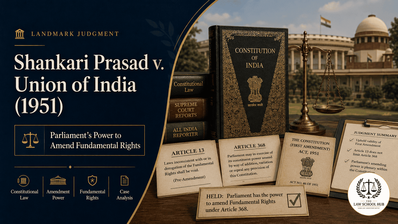 Shankari Prasad v. Union of India (1951): Can Parliament Amend Fundamental Rights? Here Is What India's Supreme Court Said 2 Shankari Prasad v. Union of India (1951): Can Parliament Amend Fundamental Rights? Here Is What India’s Supreme Court Said