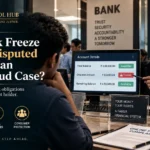 Bank freezing only the disputed amount in an online fraud case in India