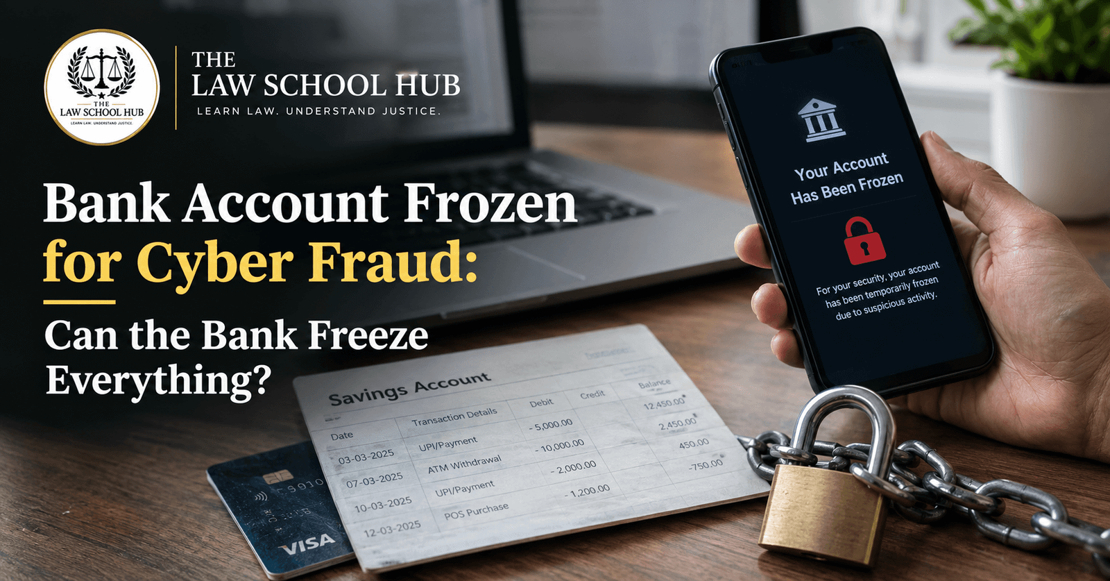 Your Bank Account Frozen for Cyber Fraud? How to Stop the Bank from Freezing Your Entire Balance 6 Your Bank Account Frozen for Cyber Fraud? How to Stop the Bank from Freezing Your Entire Balance