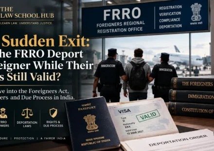 FRRO deporting a foreigner while their visa is still valid in India