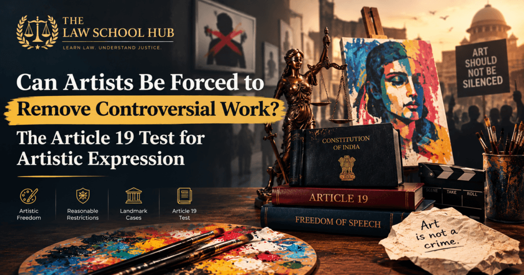 Can Artists Be Forced to Remove Controversial Work? The Article 19 Test for Artistic Expression. 1 Artistic expression under Article 19 and freedom of speech in India