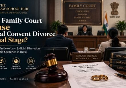 Family Court refusing mutual consent divorce at final stage in India