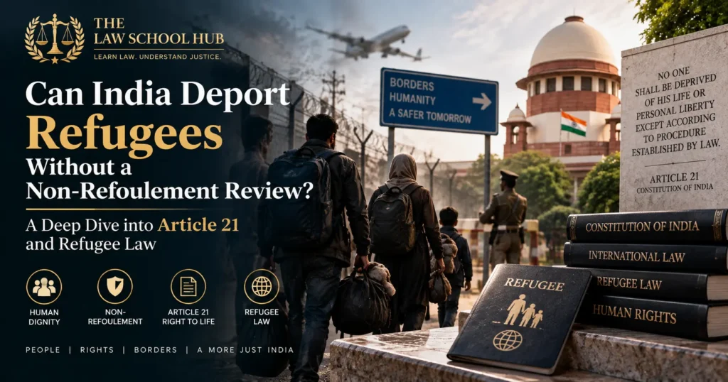 Can India Deport Refugees Without a Non-Refoulement Review? A Deep Dive into Article 21 and Refugee Law 1 India deporting refugees without non-refoulement review under Article 21 and refugee law